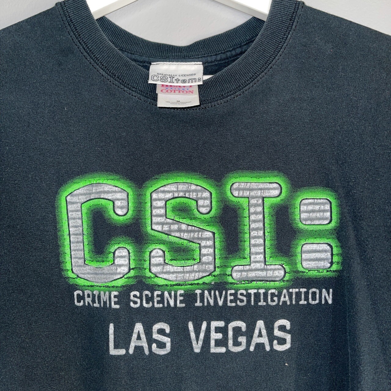 T-shirt CSI : New York - Police & Crime Scene Investigation - 100% Coton - Couleur Bleu Marine - Taille S à 2XL