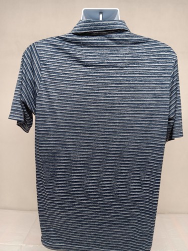 ANTIGUA MENS MEDIUM BLUE STRIPES SEATTLE SEAHAWKS GOLF POLO SHIRT - Picture 9 of 13