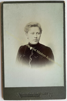 orig. KAB Foto Fotografie Kabinett Mode um 1890 Schneeberg Sachsen Maass