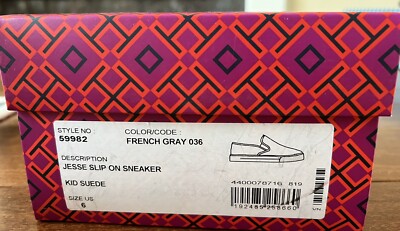 NIB TORY BURCH Jesse Slip-On Suede Sneaker Flat Women display picture 1