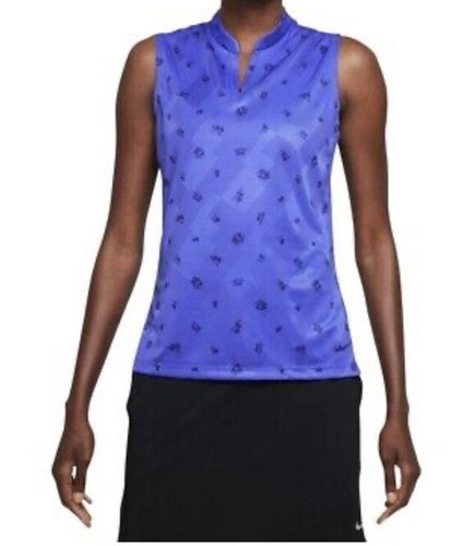 NWT Nike Women's Swoosh Golf DA3144-635 Red Dri-FIT Sleeveless Shirt - Medium - Picture 2 of 8