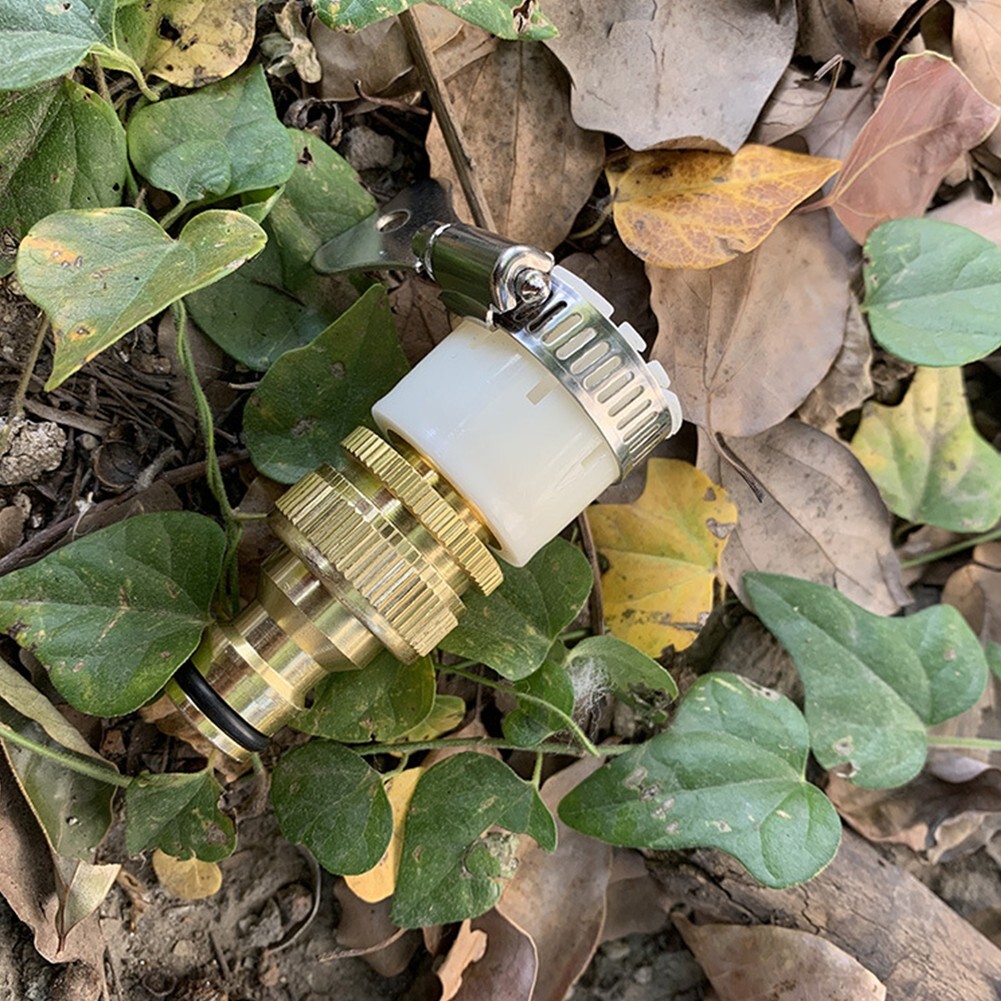 Faucet Adapter Tap Connector Copper Plating Dishwashers Fitting Garden