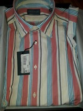 Paolo Cellini Mens Cotton Multi Colour Stripe L/S Shirt  38   55