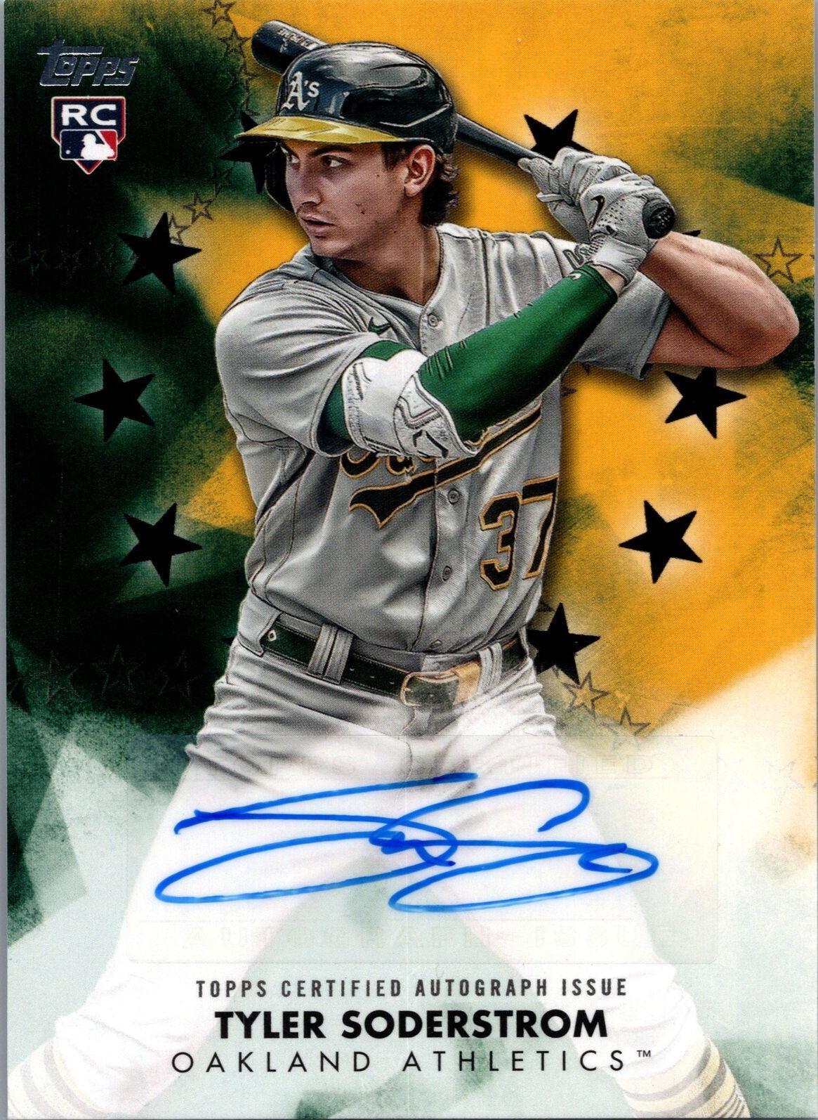Te Connectivity Deutsche Tyler Soderstrom A's Auto Signed Black