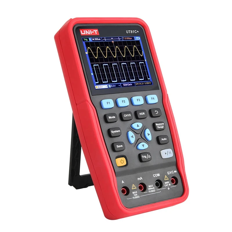 UNIT Handheld Oscilloscope Multimeter 2CH 50/100Mhz 10000wfrms/s UT81A+/C+/B+/D+ - Image 3 of 4