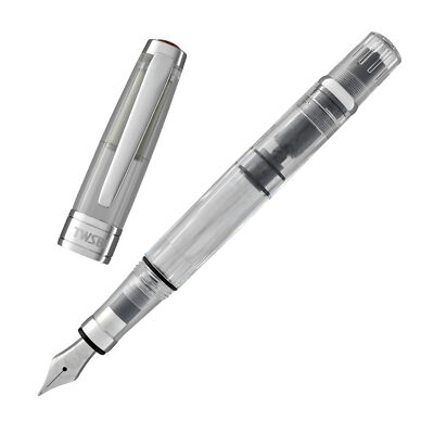 TWSBI Diamond 580 Füllfederhalter In Weiß Mit Roségold – Extrafeine Feder, Kolbenfüllsystem