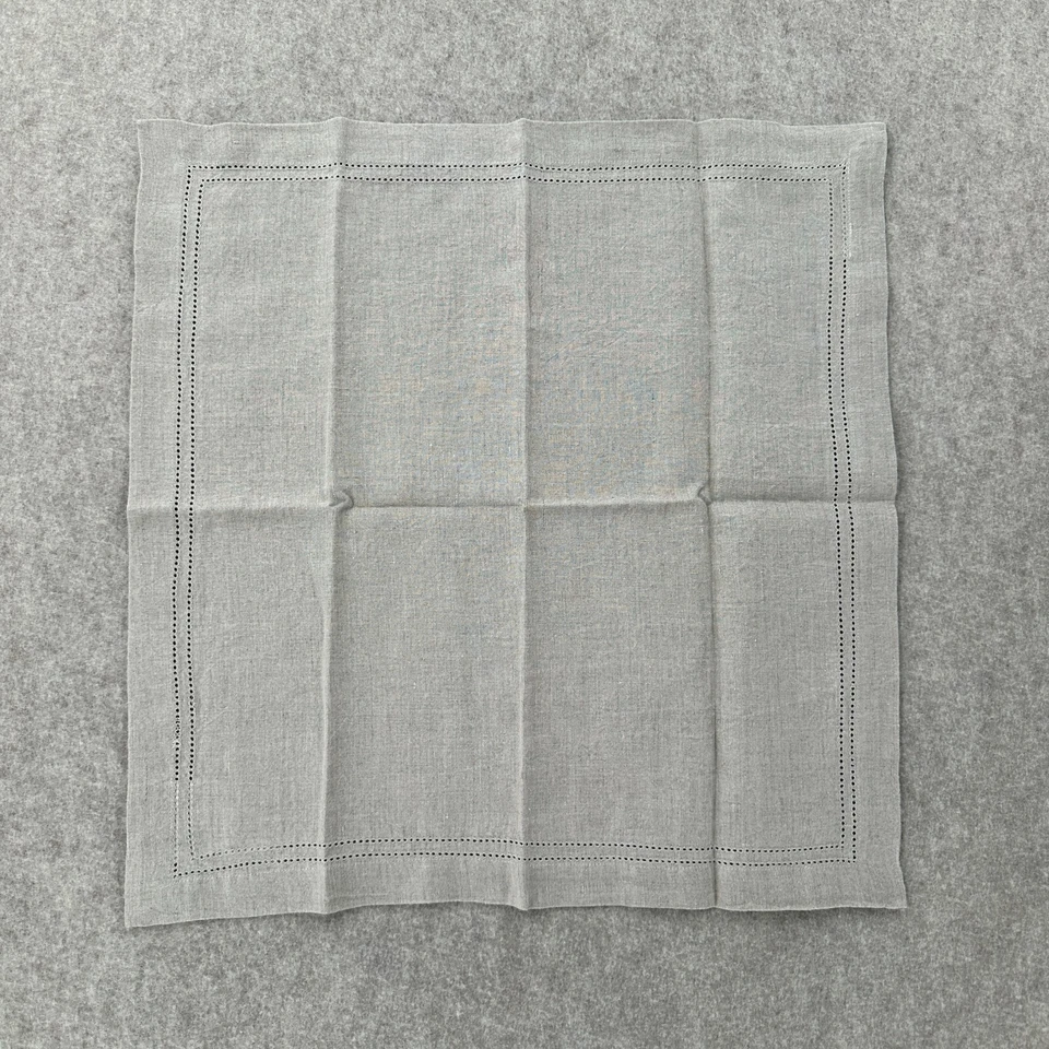 NEW WILLIAMS SONOMA Napkins Flax Linen Oatmeal Beige 20" Square Set 4 - Image 2 of 4