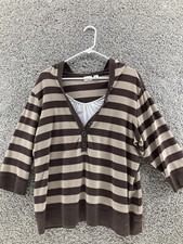 Cato Womens Pullover Hoodie Top Inner Top Size 18/20 W V-Neck Light And Warm