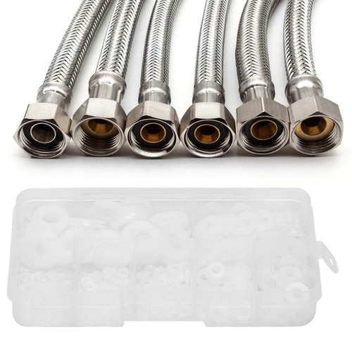 350 teilig Nylon Unterlegscheiben Kunststoffscheibe Flachdichtung Ringsatz M2-M8 - Bild 6 von 8