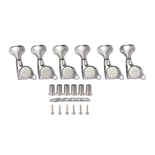 KAISH 18:1 Guitar Locking Tuners Machine Heads Tuning Keys for Strat/Tele Chrome