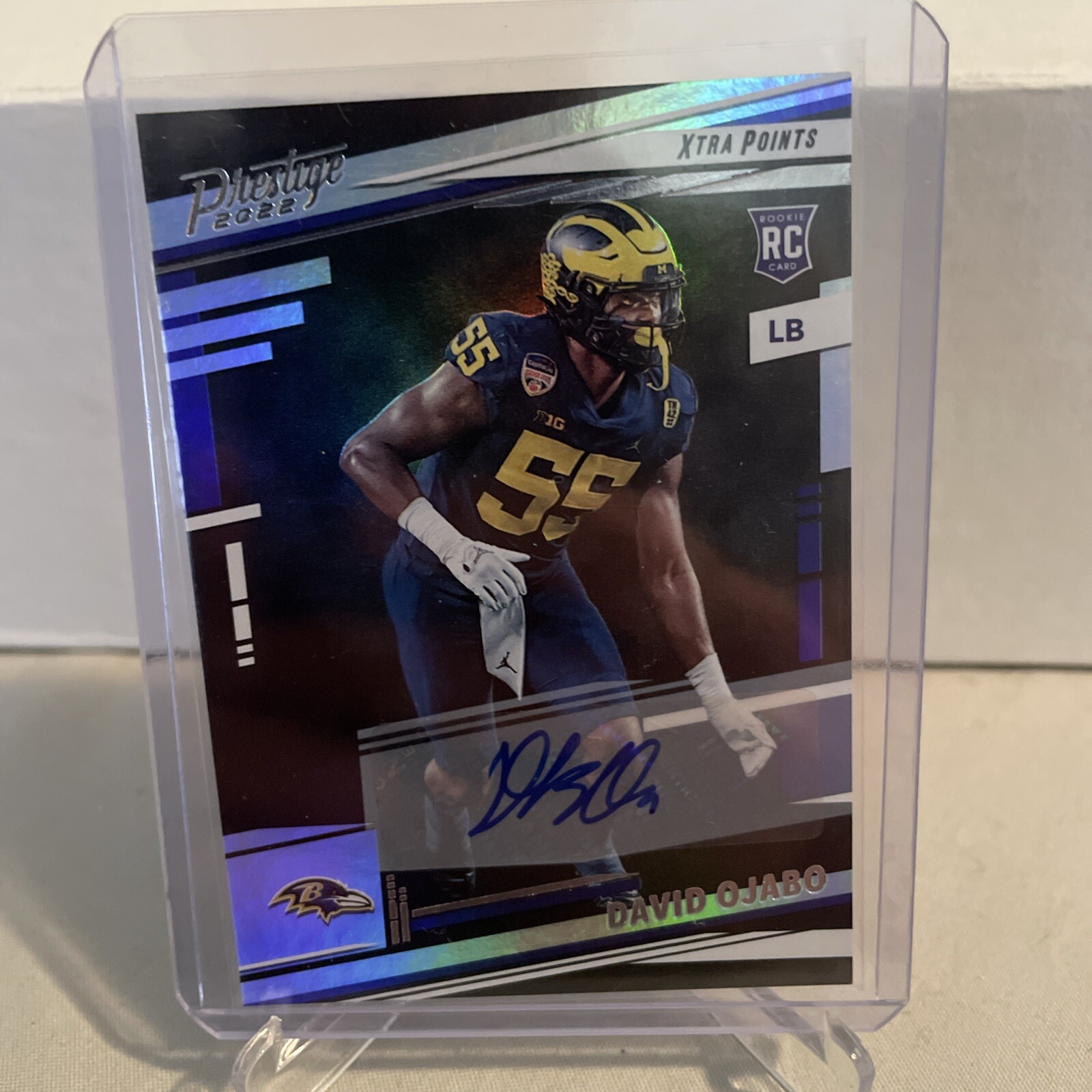 🔥🏈2022 Panini Prestige David Ojabo RC Rookie Auto #397 Michigan Ravens🏈🔥