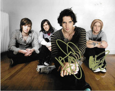 * ALL AMERICAN REJECTS * signed 8x10 photo * TYSON RITTER & CHRIS GAYLOR * COA *