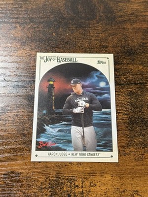 2023 AARON JUDGE Topps X Bob Ross The Joy of Baseball Image Variation #86-SP SSP