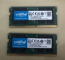 Crucial 32GB DDR4-3200 SODIMM Laptop Memory RAM 2x16GB 