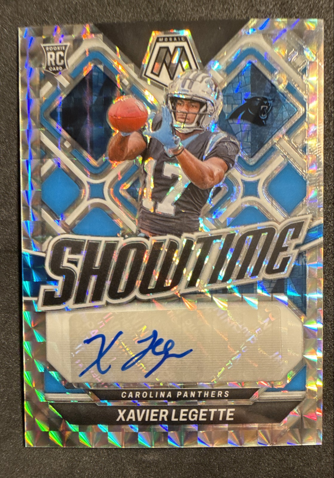 2024 Panini Mosaic - Showtime Signatures Xavier Legette #SS-XLE (AU, RC)