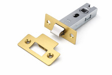 3" Bolt Through Tubular Latch Brass Plated