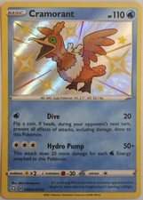 Pokemon - Cramorant - SV030/SV122 - SWSH: Shining Fates  - Shiny Holo Near Mint 