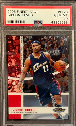2005 LeBron James #FF23 Topps Finest Fact PSA 10 GEM MINT SP 1842/1899