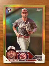 2023 Topps Update Series - Jake Alu #US25 Gold Foil (RC)