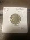 1918 D Buffalo Nickel. $10