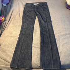 Rock & Republic Embellished Flared Jeans Dark Wash 5-Pocket Women's Denim