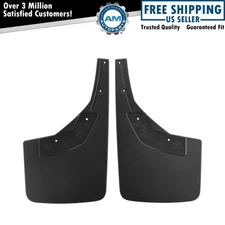 OEM Splash Guard Mud Flap Black Flat Contour Front Pair for Chevy Silverado New
