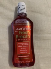 🔥 Lavoris Cinnamon Fresh Breath Mouthwash Original CINNAMON 16.9 oz (500 ml)