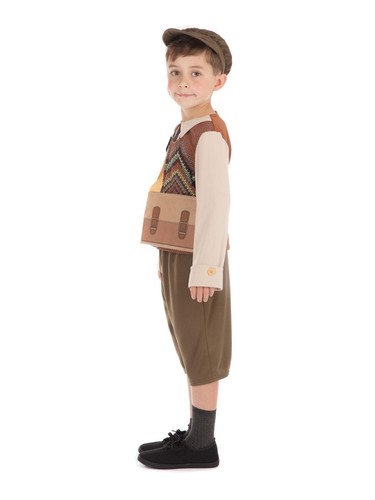 Costume vestito fantasia divisa scuola ragazzo storico guerra mondiale bambino ragazzo - Foto 3 di 9