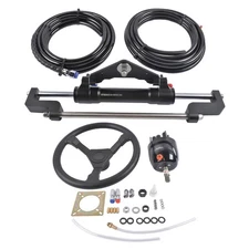 468(KGF) Complete Marine Hydraulic Steering System w/ 2 x 16ft Hoses Up to 300HP