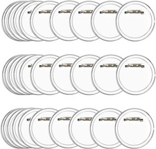 30PCS Make Your Own Badges Kit - 6cm Badge Making Kit for Kids - Clear Button