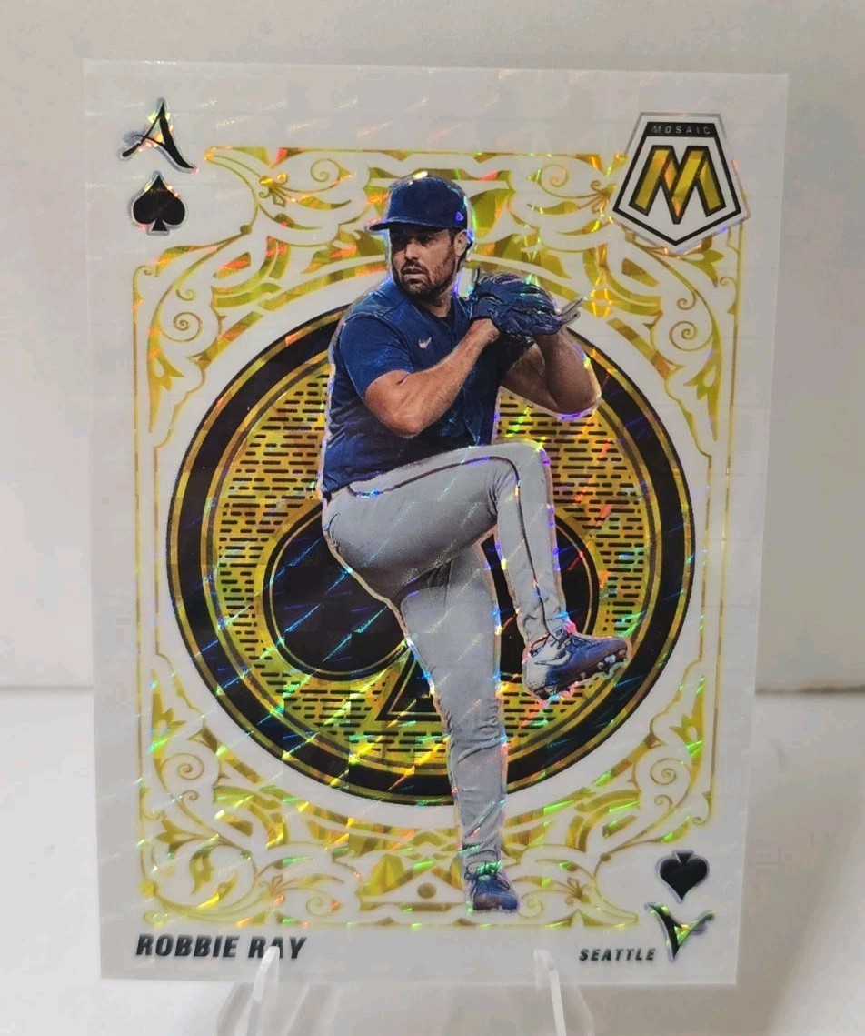 2022 Panini Mosaic - Aces Robbie Ray #A-8 Reactive Yellow Mosaic