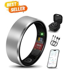 Smart Ring 2.0 for Women Men, Slim Scratch  Fingerprint Resistant Design, Ad...