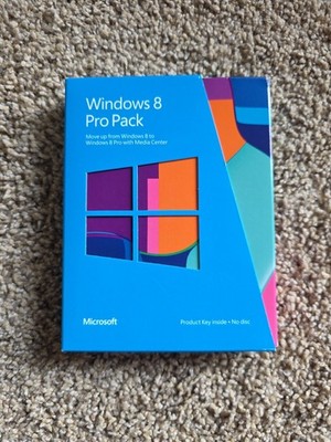 Microsoft Windows 8 Pro Pack Retail License Only (1 User) Upgrade Win8 to Pro