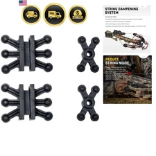Limb and Foot Stirrup Silencing Kit Crossbow Vibration Dampeners Noise Reduction