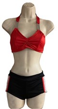 The Line Up Pro Cheer Dance NFL NBA NFL Falcons Red Black Silver Audition Set S