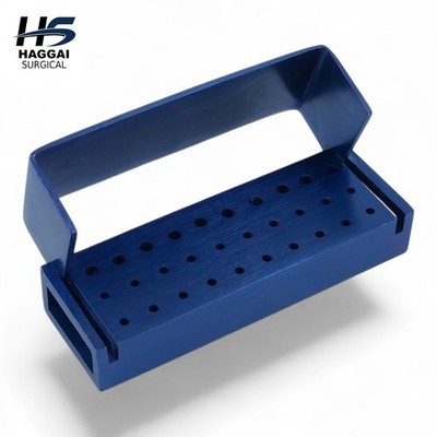 Bur Holder Box   Stainless Steel Rotary Bur Storage Organizer Case x 5 Pcs