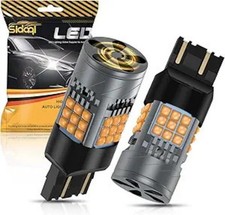 7443 LED Bulb Amber CANBUS Error Free 6000LM 36SMD Size: 7443 7440Color: Amber