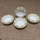 7 Vintage Anchor Hocking Bowls #1073 Springwood Green 5.5” Cottagecore USA