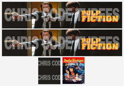 Code 3 selbstklebender Vinyl-Anhänger-Aufkleber - Pulp Fiction - 1/50 1/76 1/148 1/87 1/64