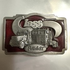 Peterbilt Vintage Semi-Truck Pewter Belt Buckle 1978-1-37 Tonkin Inc.