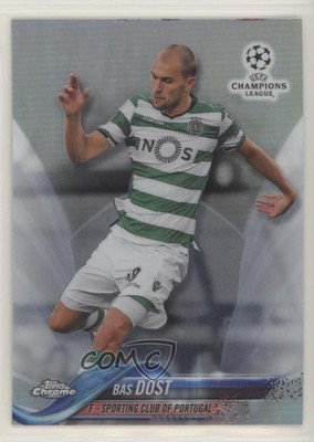 2017-18 Topps Chrome UEFA Champions League Refractor Bas Dost #77 n0c