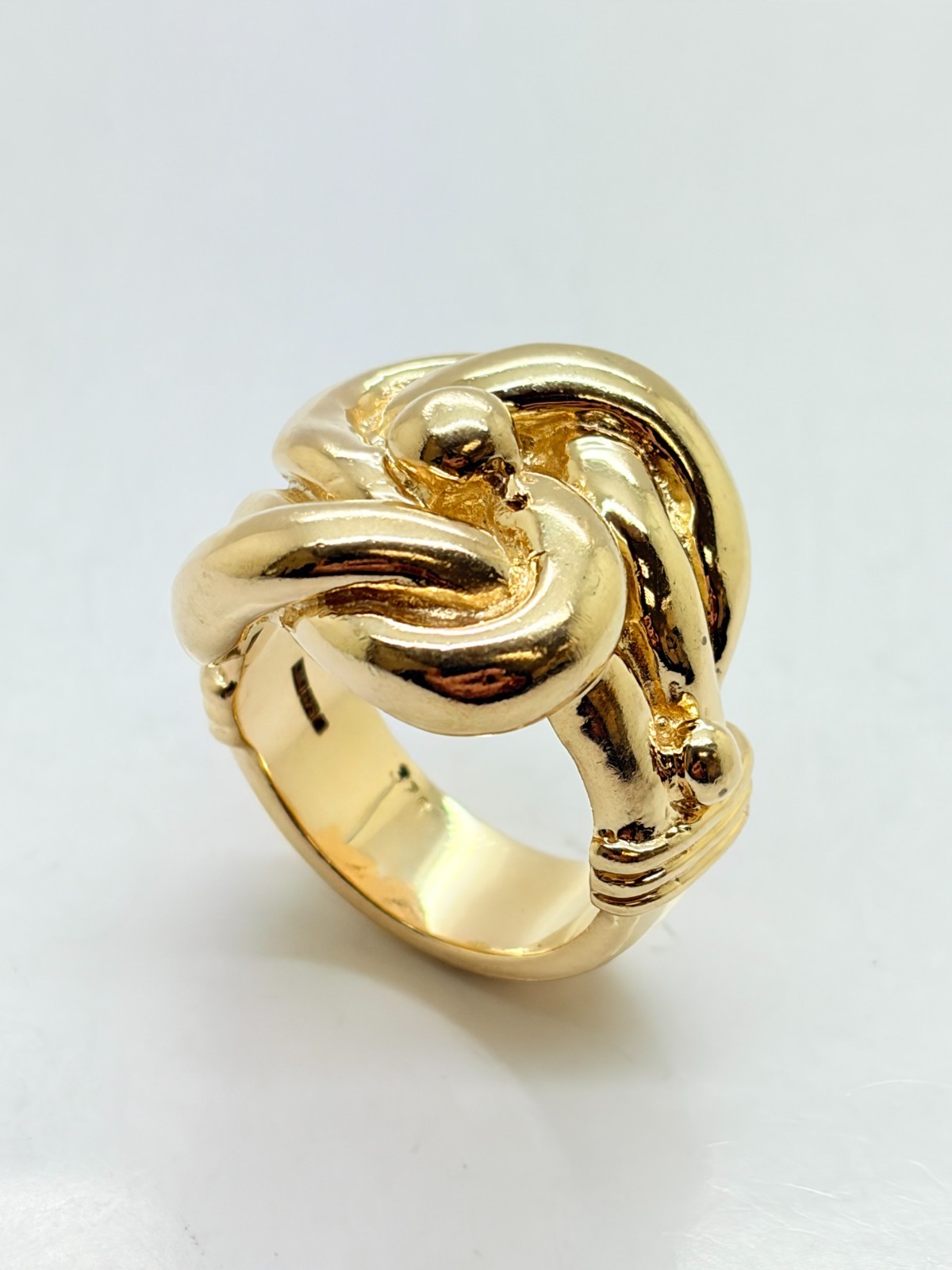 9ct Yellow Solid Gold Knot Ring
