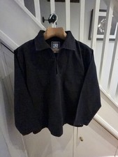 Mousqueton Men's Navy Blue Cotton Canvas Smock Heavyweight Over Shirt. XL