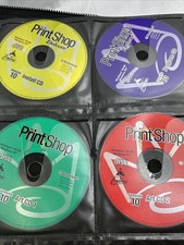 BRODERBUND THE PRINT SHOP DELUXE Version 10 1998, Windows Set with 9 CDs
