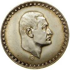 SC-Égypte. 1 livre 1970. SC-/UNC-Lustro original. Argent 25 g.