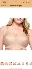 Glamorise Full Figure Plus Bra MagicLift Front-Closure Posture Back Bra Wirefre