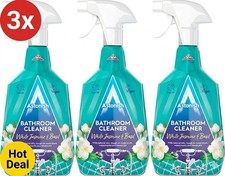 3x Astonish Bathroom Cleaner White Jasmine & Basil - Limescale Remover 750ml 5.18 per litre