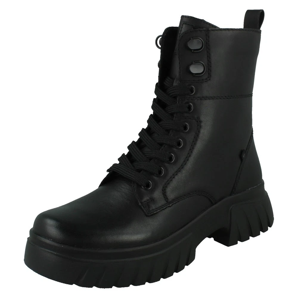 Rieker Y0050, Stivaletto Donna, Nero, 36 EU