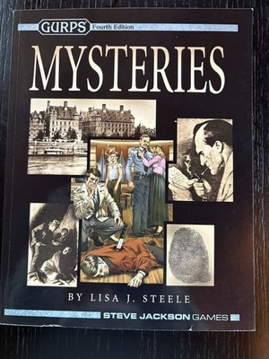 GURPS: Mysteries - Steve Jackson Games, GURPS 4th ed, VG