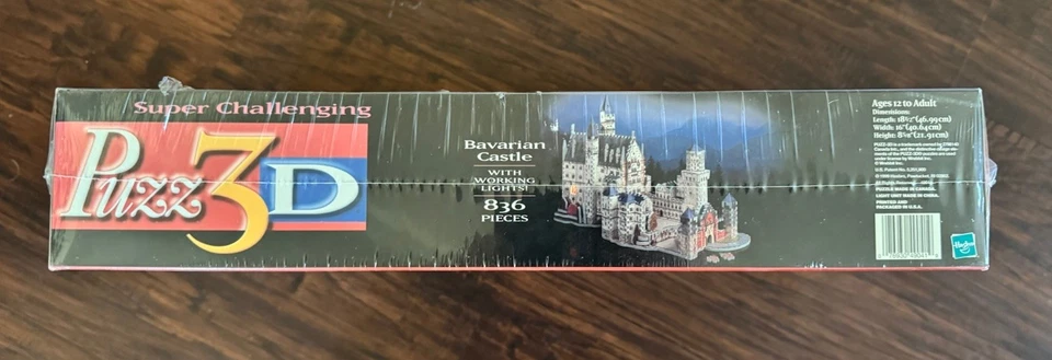 ~Super Challenging Puzz 3D Bavarian Castle Working Lights New Sealed Hasbro 1999 - Image 4 of 4